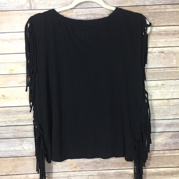 Pink Floyd Fringe Sleeveless Black Gold Band Top M - Picture 4 of 5